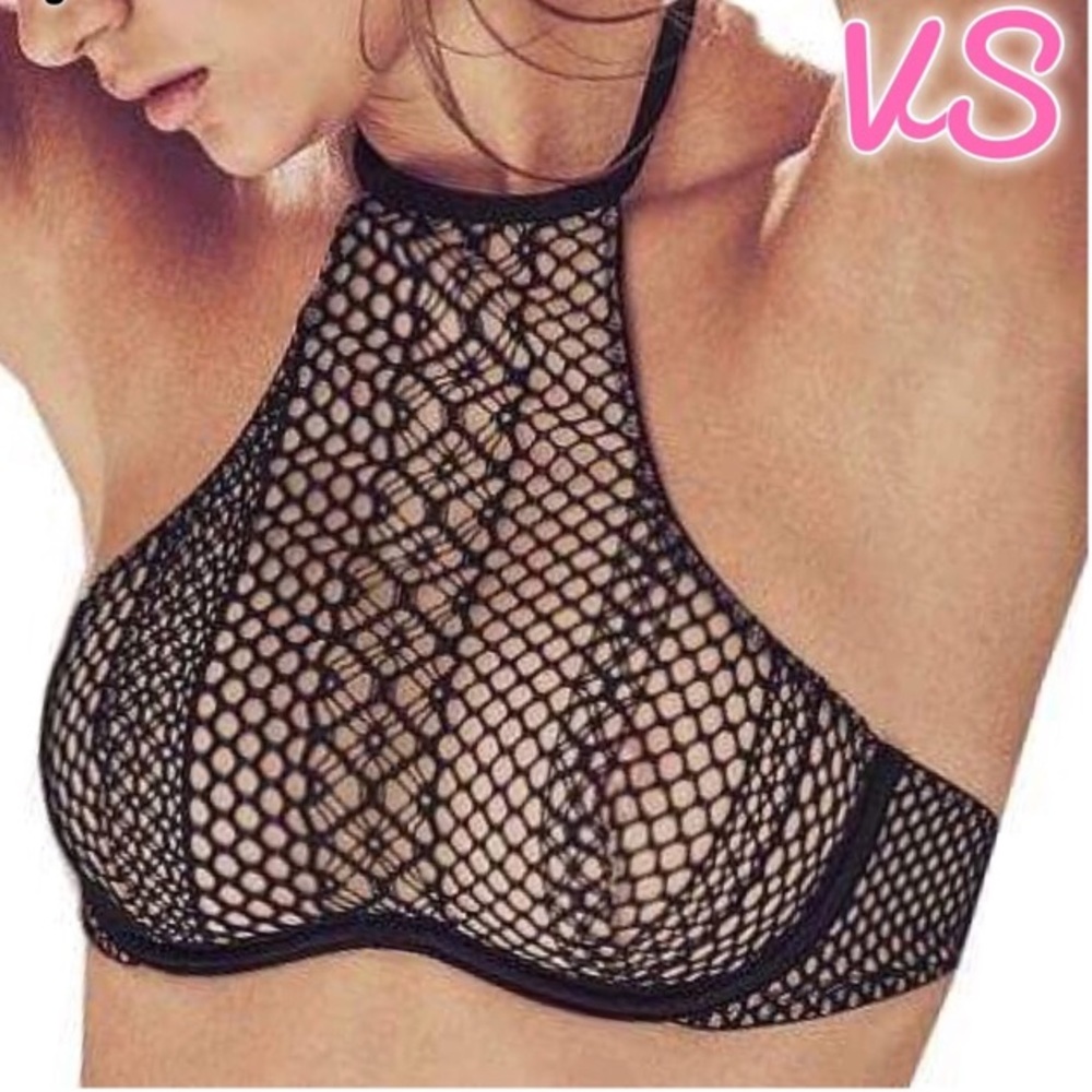 NWOT VS Very Sexy Mesh High Neck Bralette